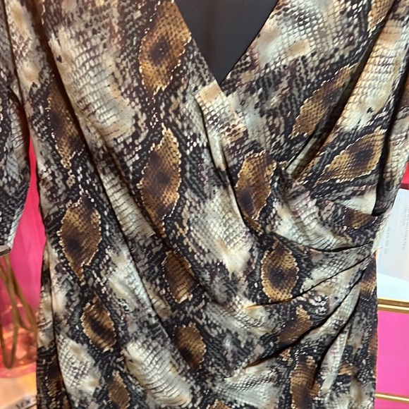 REVOLVE chocolate brown snakeskin mini dress - Picture 11 of 15